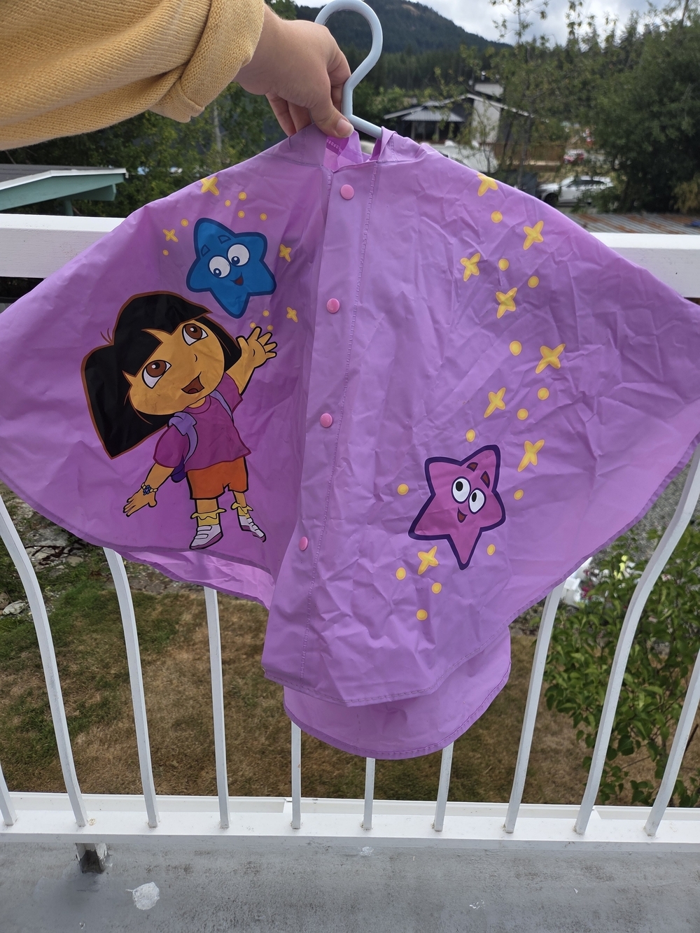 Dora the Explorer Purple Kids Rain Poncho